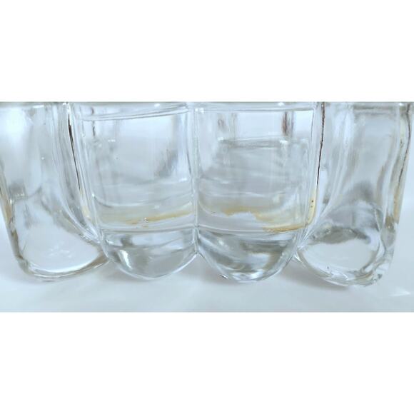 Vintage Clear Pressed Glass Vanity Trinket Jewelry Box with Lid - Picture 8 of 8